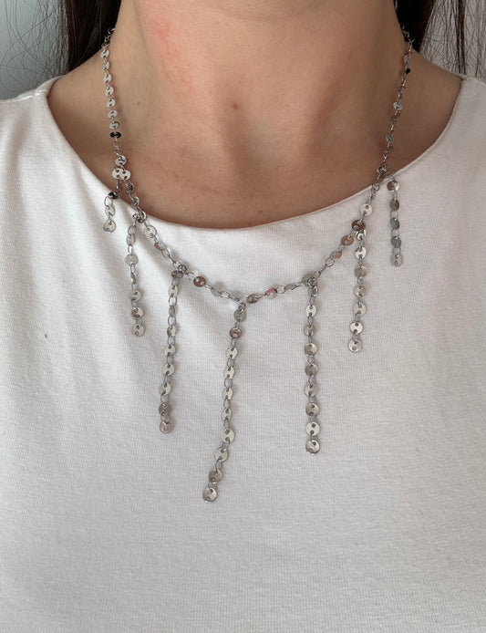 COLLAR LLUVIA SILVER